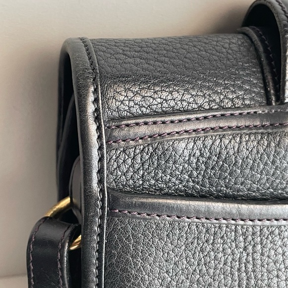 Dooney & Bourke AWL leather Pocket Binoculars mini Equestrian crossbody Bag P124 - Picture 12 of 16